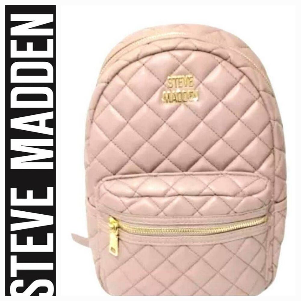 Steve Madden BMia Quilted Backpack- Mauve